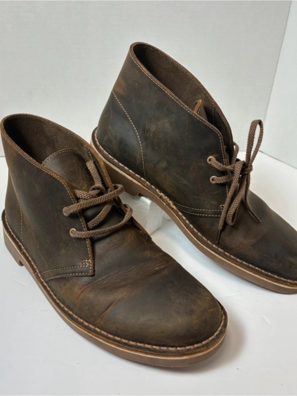 Clarks Men's Dark Brown Leather Chukka Boots